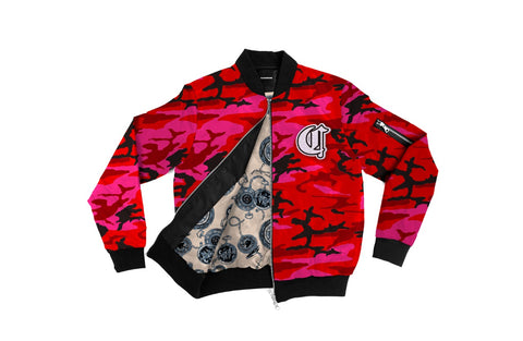 Red camo jacket