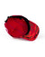 Red 5 panel hat  , camo brim